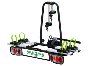 Multipa (ledönthető, autóra zárható) kerékpárszállító-2 db kerékpárhoz (e-bike-hoz is)