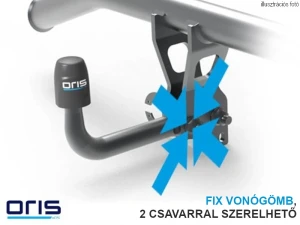 Vonóhorog Volkswagen Jetta 2011.01-től 2 csavarral rögzített, Oris, (037-641)